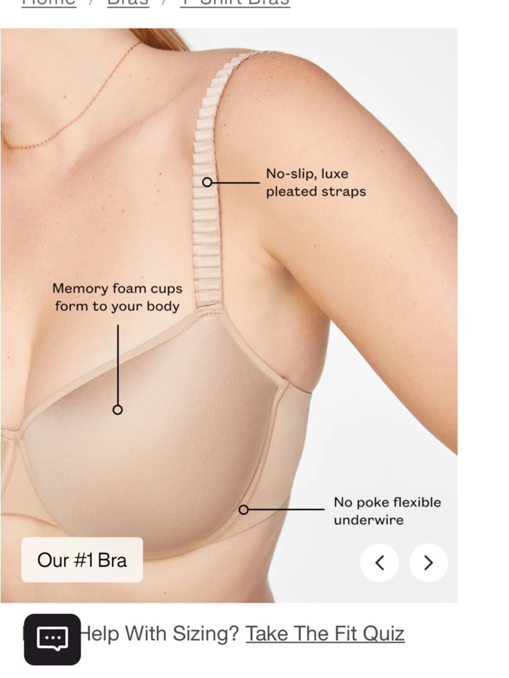TWO ThirdLove 24/7 T-shirt braS Light Beige & Blush - Picture 3 of 14